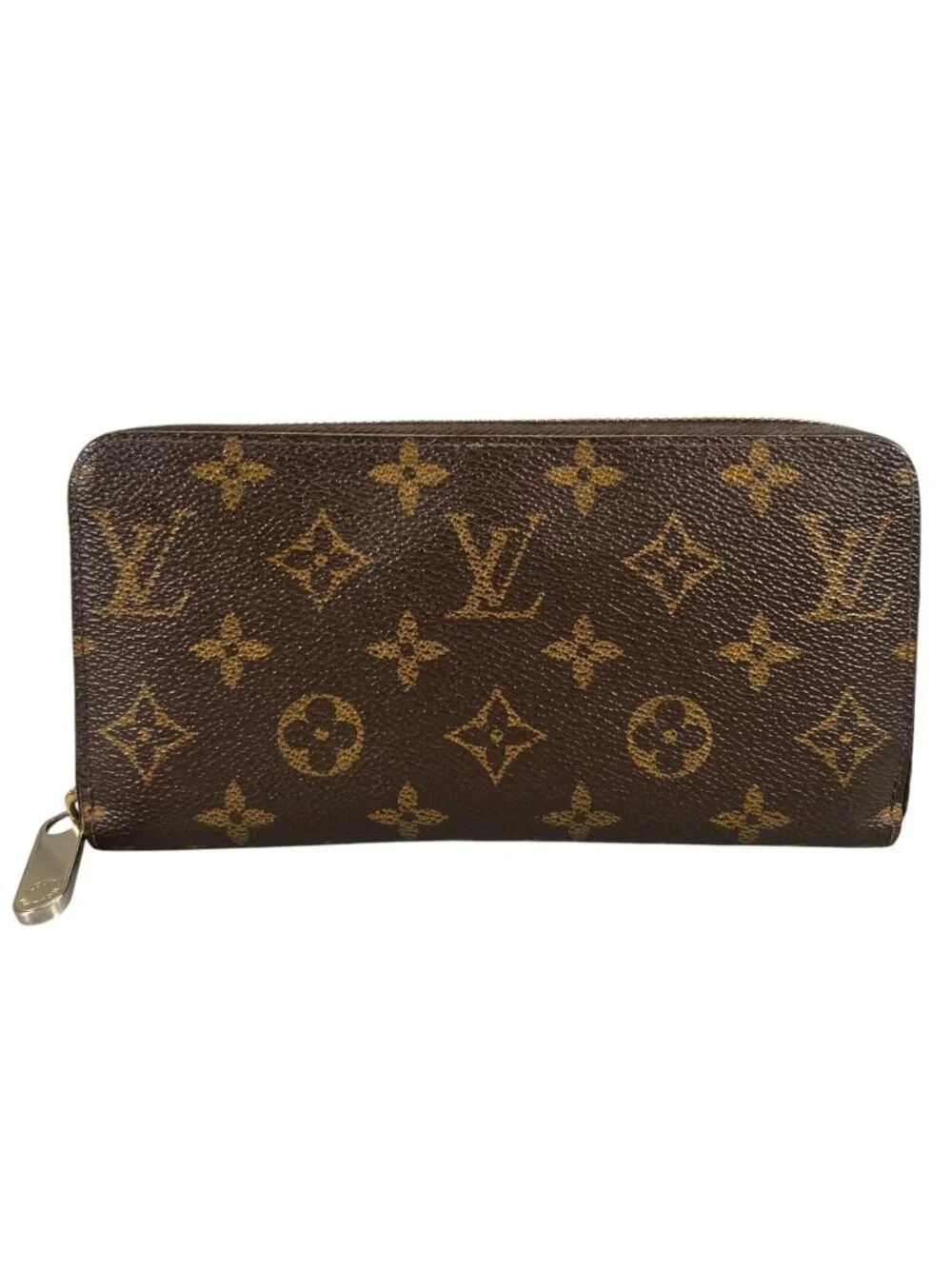 Louis Vuitton Zippy Wallet Fuchsia Monogram Canvas Brown